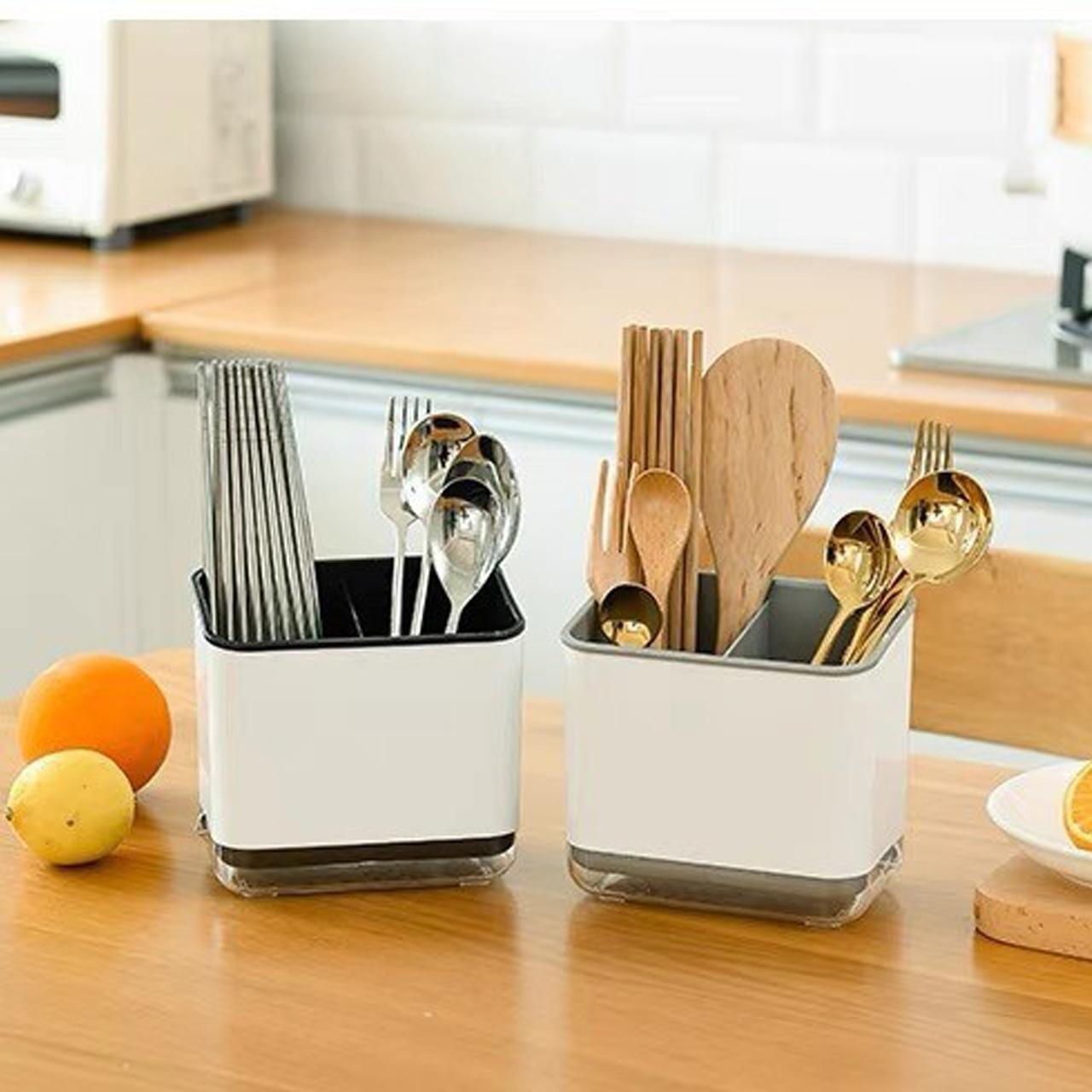 Multifunctional Drainage Storage Rack, Kitchen Utensil Holder, Cutlery Organizer, Desktop Organizer, Office & Home Use
