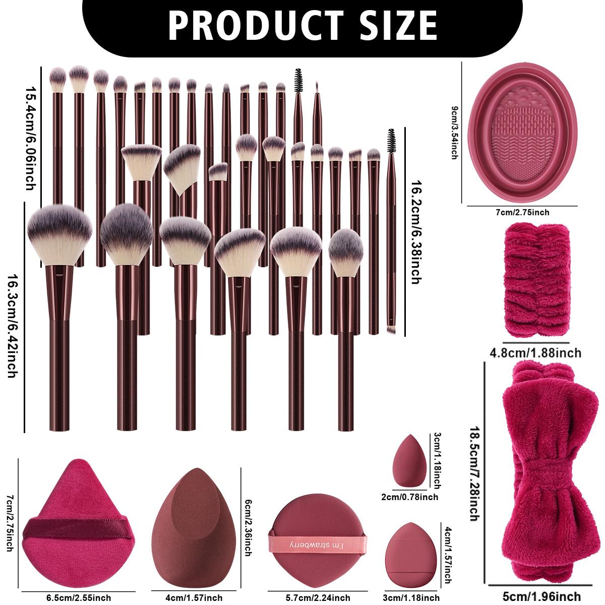 Multi-Piece Makeup Brush Set with Sponge, Premium Beauty Tool Kit, Makeup Brushes Set, Perfect for Flawless Makeup, Ideal for Makeup Enthusiasts