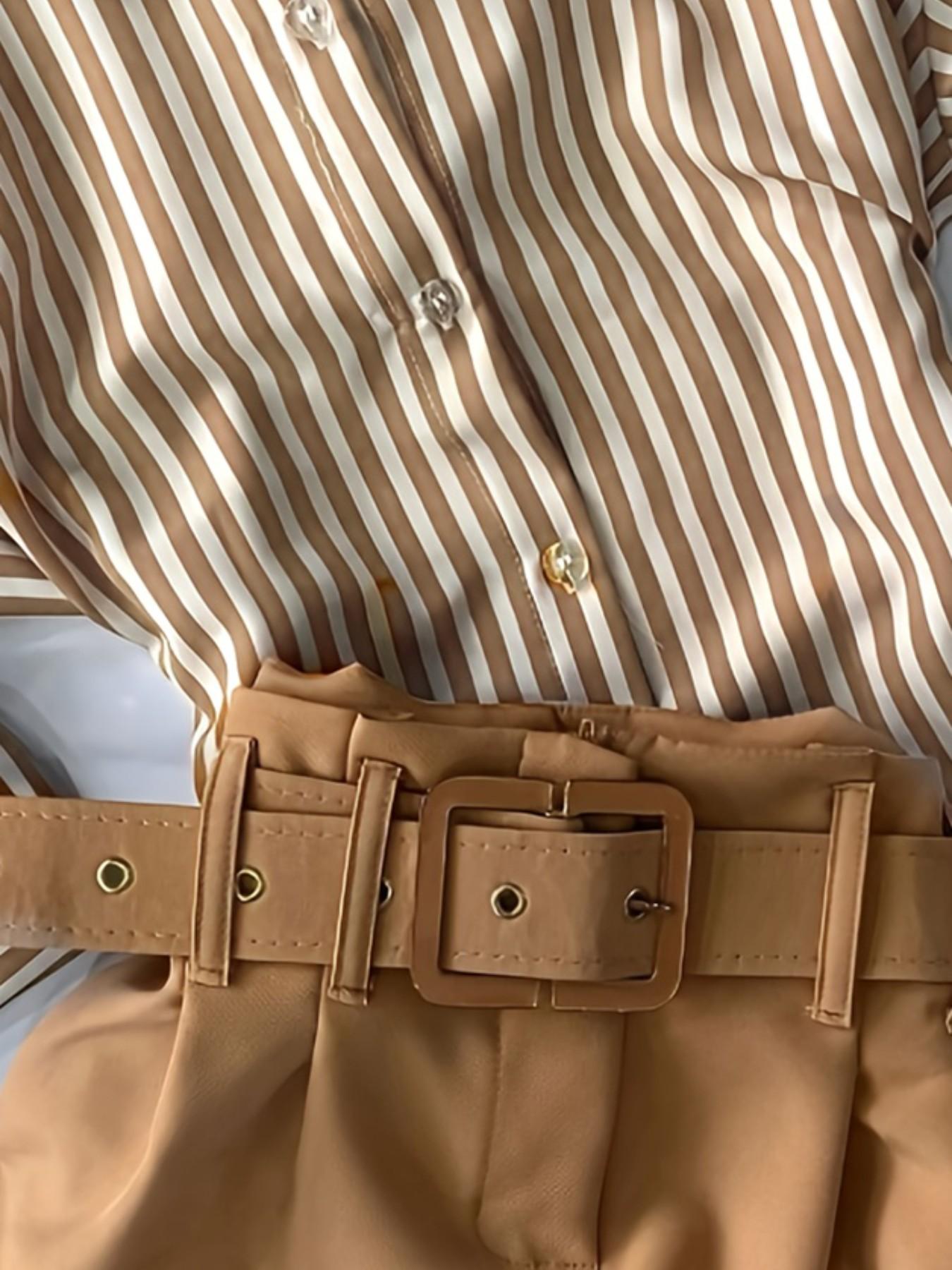 New Women's Casual Fashion Shirt Two-Piece Set Shorts, Stylish Ladies', Comfortable and Trendy, Perfect for Daily Wear