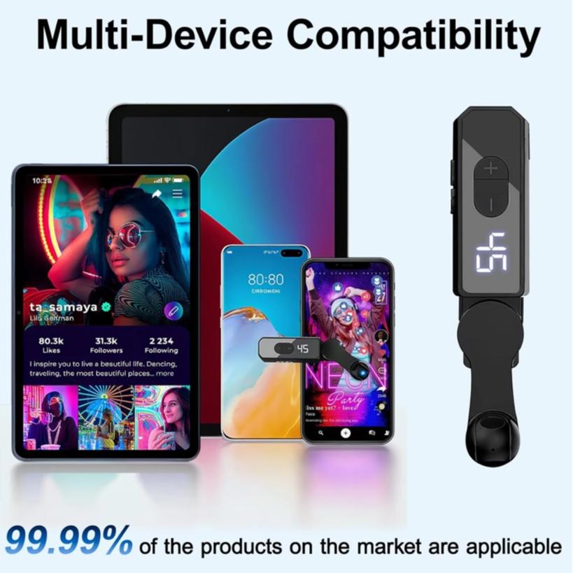 2025 New Rechargeable version Automatic Clicker -0-99 AutoClicker Speed Tool-Fast Screen Tap Simulator forSmartphones and Controllers | Smart Trigger forShopping, Rewards, Live Broadcast Likes and TasksPortable Selfie Electronic Gadgets