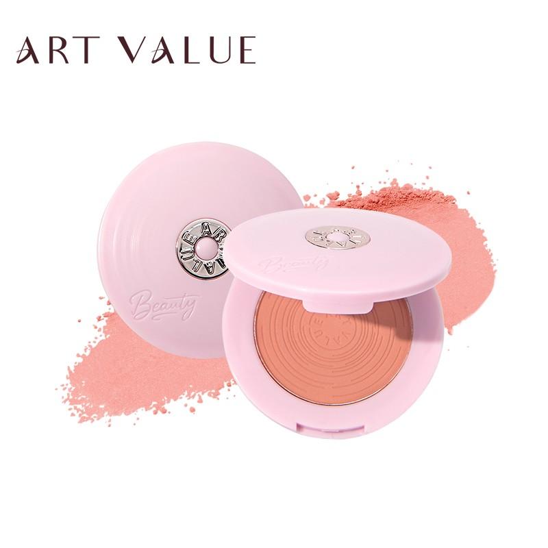 Spring Monochrome Blush Powder, Cute Atmosphere Macaron Series, Visible Color Blush Palette, Suitable for All Skin Types, Brightening Effect