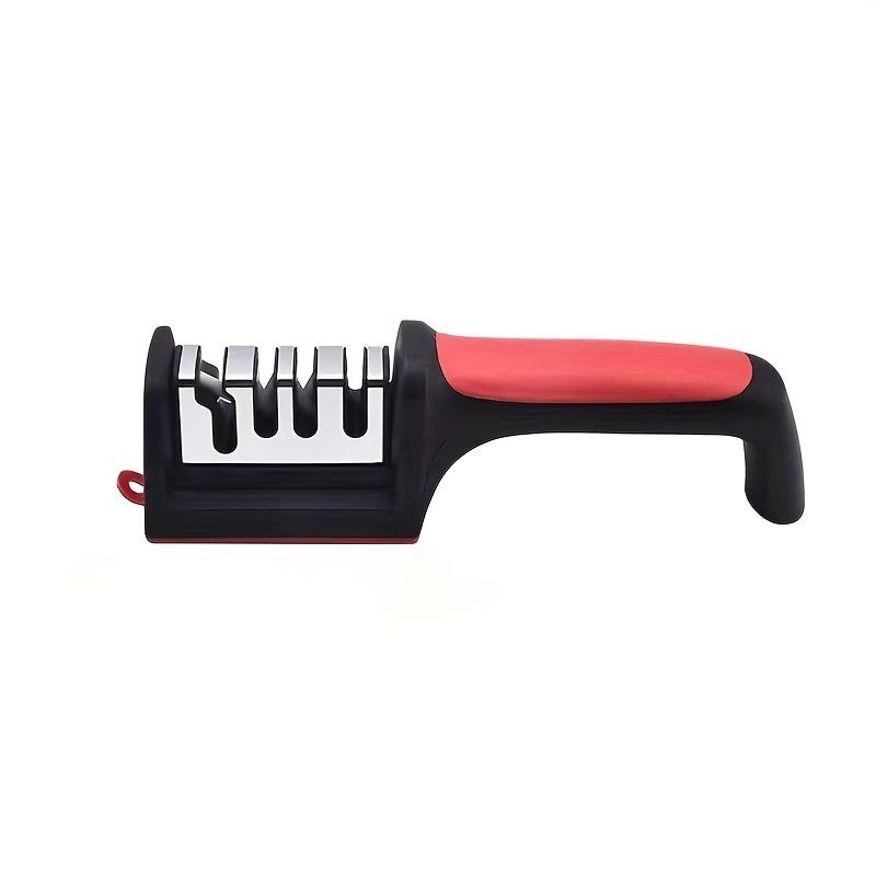 Manual Quick Knife Sharpener, Home Kitchen Tool, Sharpening Vegetable Knives, Scissors, Non-Slip Base, Convenient Kitchen Tool, Compact