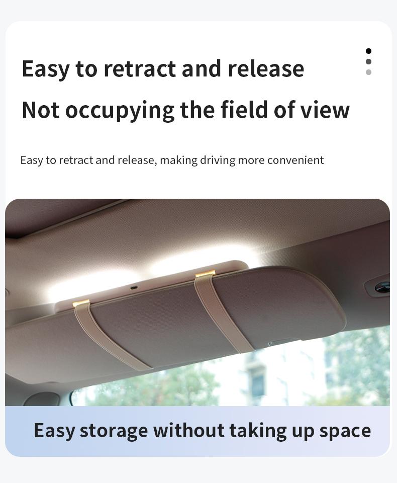 Car LED Makeup Mirror, Rechargeable Car Sun Visor Mirror, Dimmable Touchscreen Auto Vanity Mirror, Car Interior Accessories,car decor,boujee car accessories