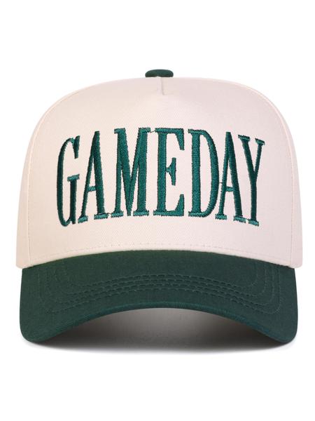 Unisex Gameday Embroidered Baseball Cap, Adjustable Sun Protection Hat for Spring & Fall, Casual Outdoor Travel Beach Vacation Wear