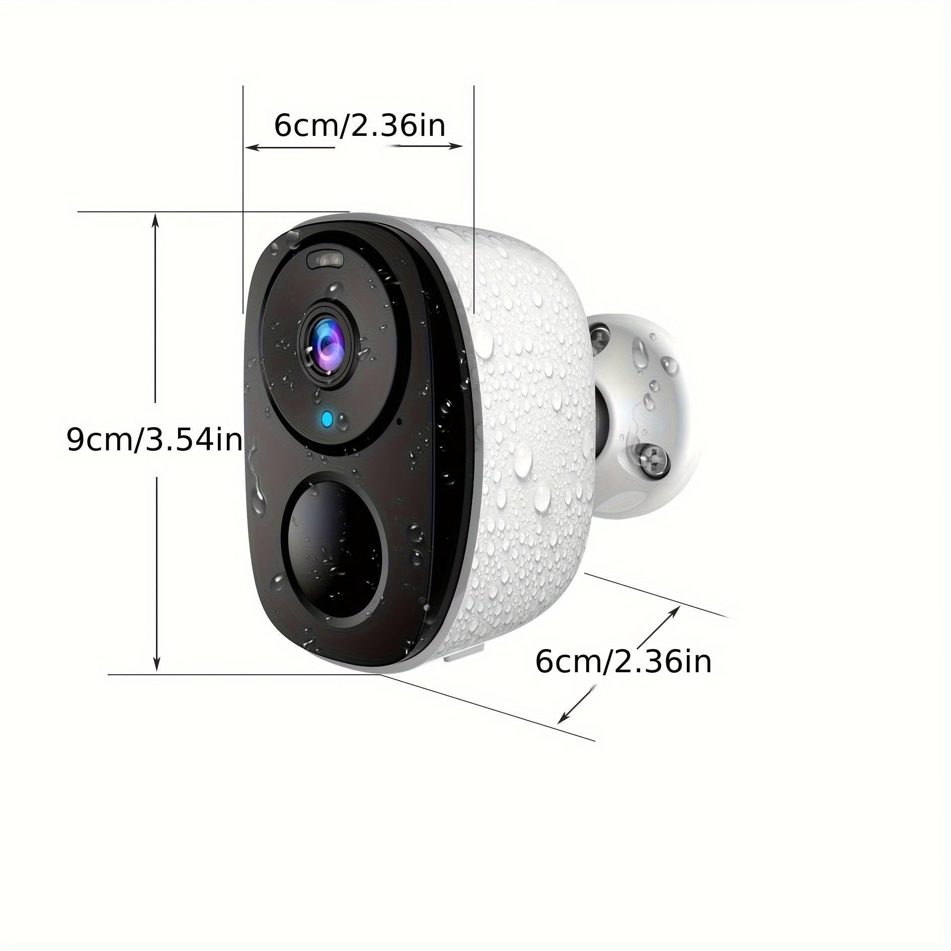 Wireless WiFi Security Camera, Battery Powered, 4000mah Capacity, Long Standby, Night Vision, Motion Detection, Home Monitoring for Seniors and Kids