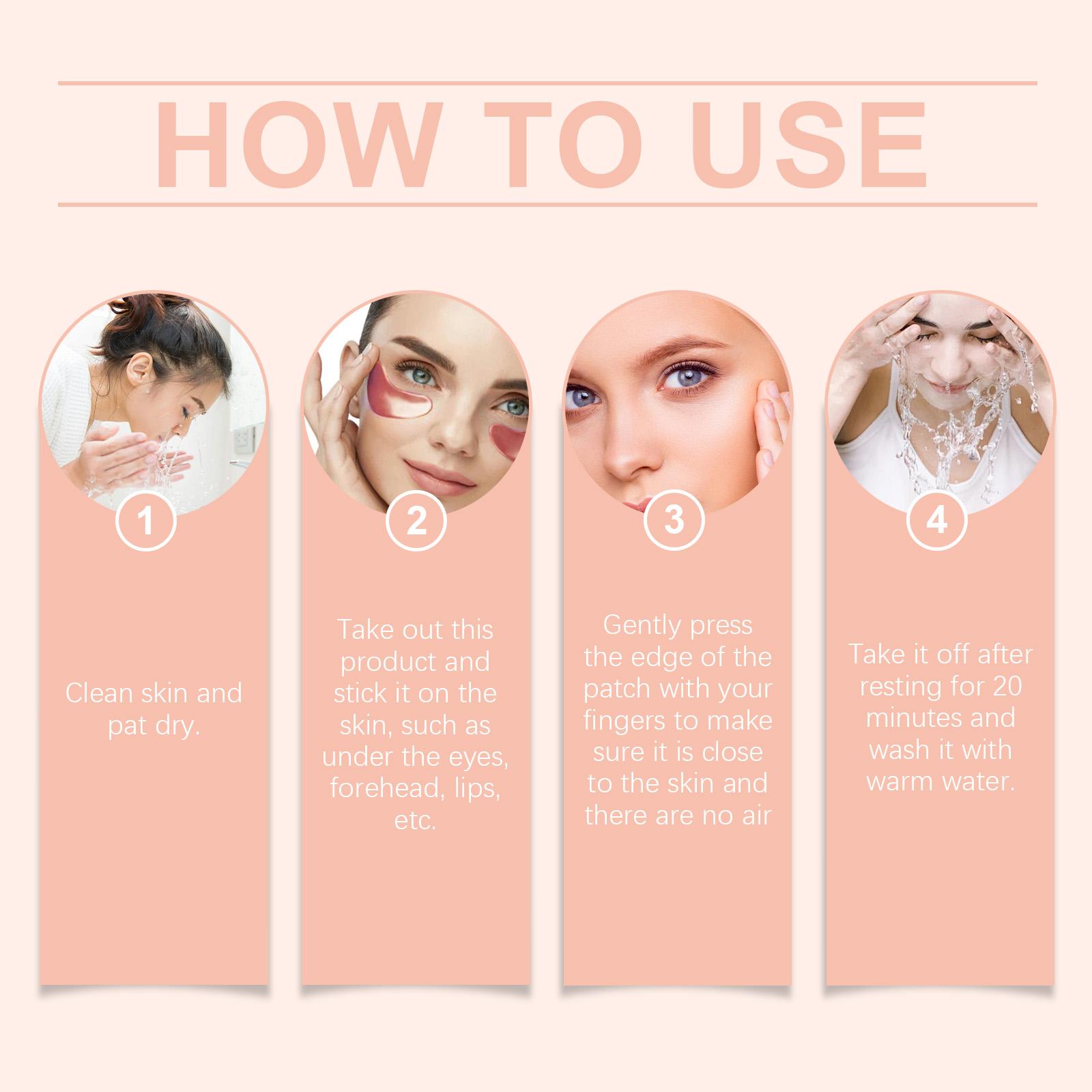 [NEW] The Peptide Collagen Hydrogel Eye Patch 60 Patches Reduce Puffiness Hydrate Under-Eye Bags in 10 Minutes