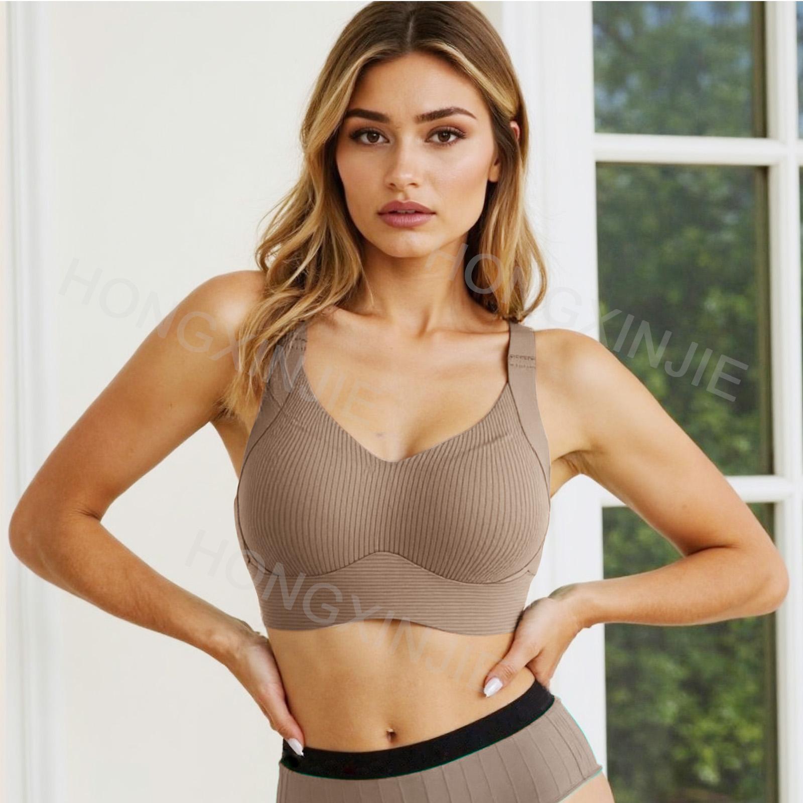 6/5/4/3-piece adjustable bra with large chest and small text chest, anti sagging and seamless women's comfortable bra