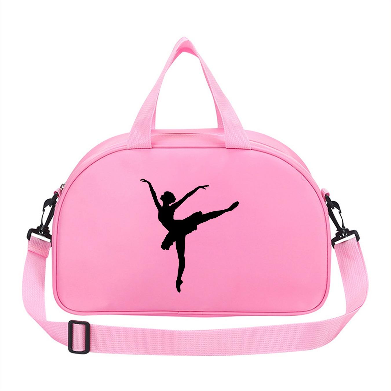 Dance Print Waterproof Dance Bag, Large Capacity Ballet Practice Bag, Shoulder Crossbody Bag, Yoga Fitness Bag, All Seasons