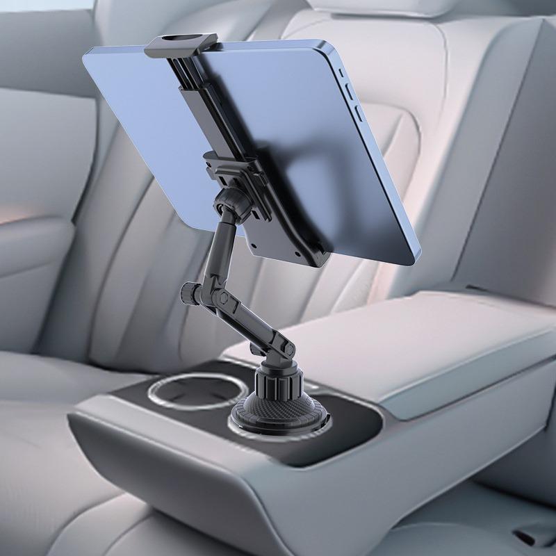 Car Cup Holder Tablet & Smartphone Mount, Adjustable Holder Universal Car Mount Dashboard for 4-13" Tablets & iPad Mini/Air/Pro, Phone Accessories for Truck, Car Phone Holders, Cellphone Car Holder, Multifunctional Car Accessories, Vehicle Mount