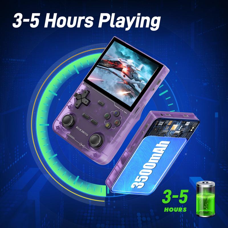 YLA GAMINJA K36 Retro Handheld Game Console with 3.5 Inch IPS Screen 64GB Games 36 Max Emu La Dorade Juegos Portable Gaming System - Digital