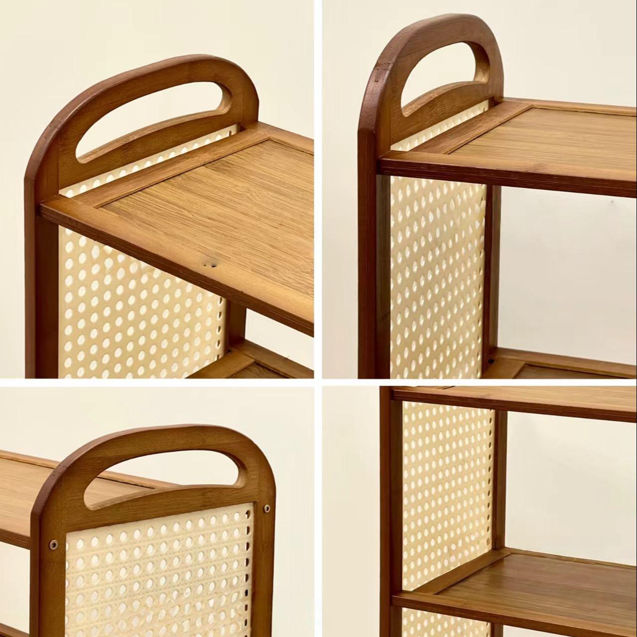 3-Tier Bamboo Shoe Rack, Multi-Layer Stand-Up Organizer, Ideal for Entryway, Hallway, Bedroom Closet, Space-Saving Design, Modern Shoe Organizer, Wooden Shoes Rack