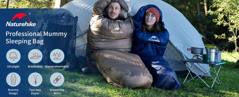 Naturehike Cold Weather Sleeping Bag for Adults, 30-39 ℉ Hollow Cotton Backpacking Sleeping Bag Winter, Mummy Sleeping Bag Warm for Camping, Hiking Essentials