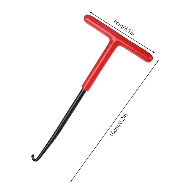 Universal T-Handle Motorcycle Exhaust Spring Puller, 2-In-1 Installer & Removal Hook, Heavy-Duty Exhaust Pipe Repair Tool