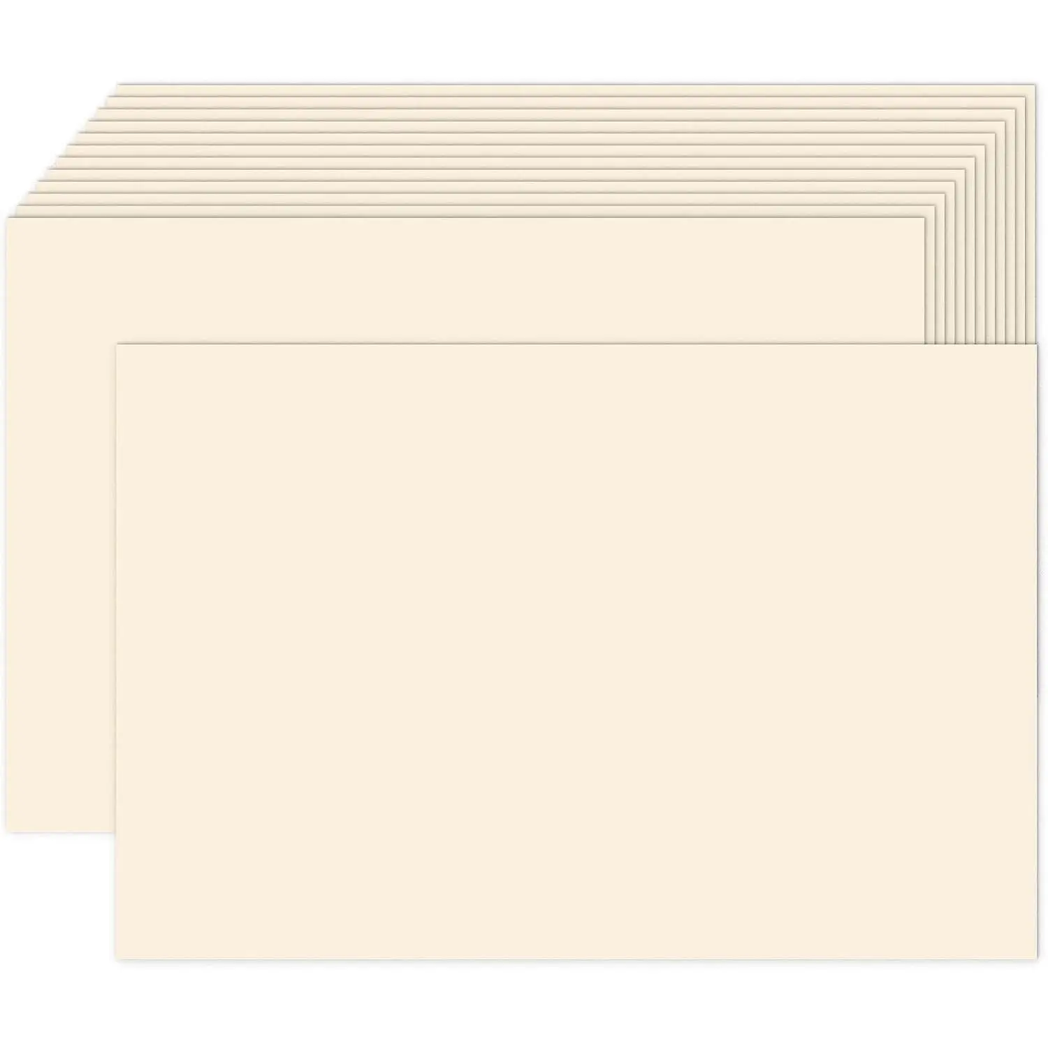 100 Pack 4x6 Cream Cardstock Blank Index Cards 80lb Heavyweight Ivory Cardstock Unlined Notecards for Invitations, Postcards, Photo Paper, Recipe Cards