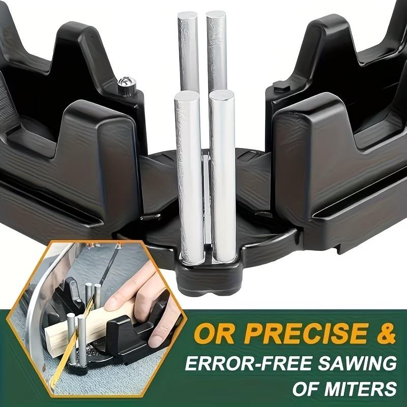 Multifunctional Angle Cutting Guide Tool, Precision Home Renovation and Woodworking Project, Durable Plastic/iron Structure