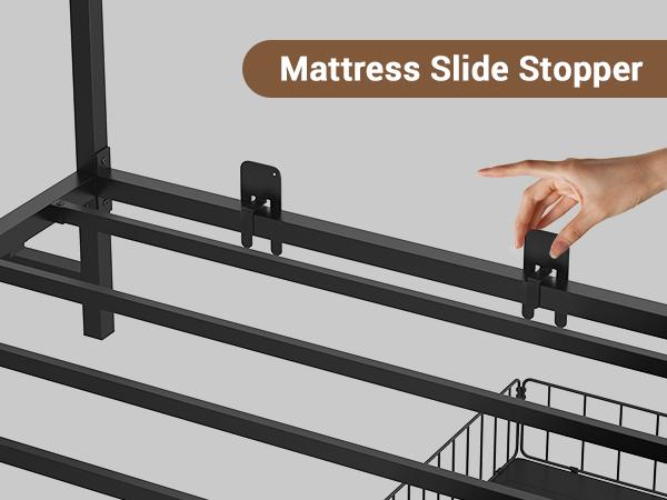 Hasuit Twin Corner Bed Frame with Storage Drawers and Bookcase Headboard, Twin Size Metal Platform Corner Bed Frame with Charging Station and LED Lights, Twin Daybed for Kids Teens Guests