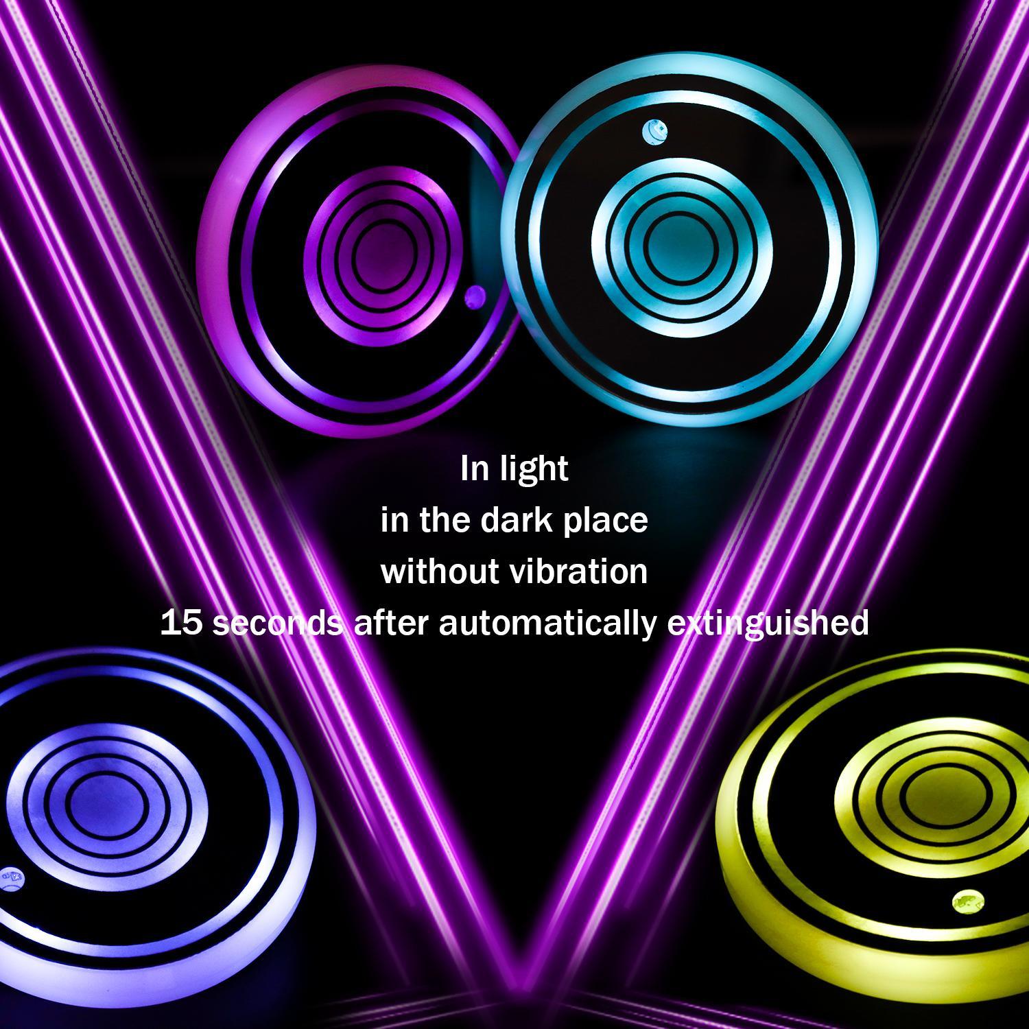 2PCS USB Car Cup Holder Light Kit, Waterproof 7 Color-Changing Car Cup Mat Holder LED Ambient Light, Colorful Car Interior Decorative Light, Auto Interior Accessories