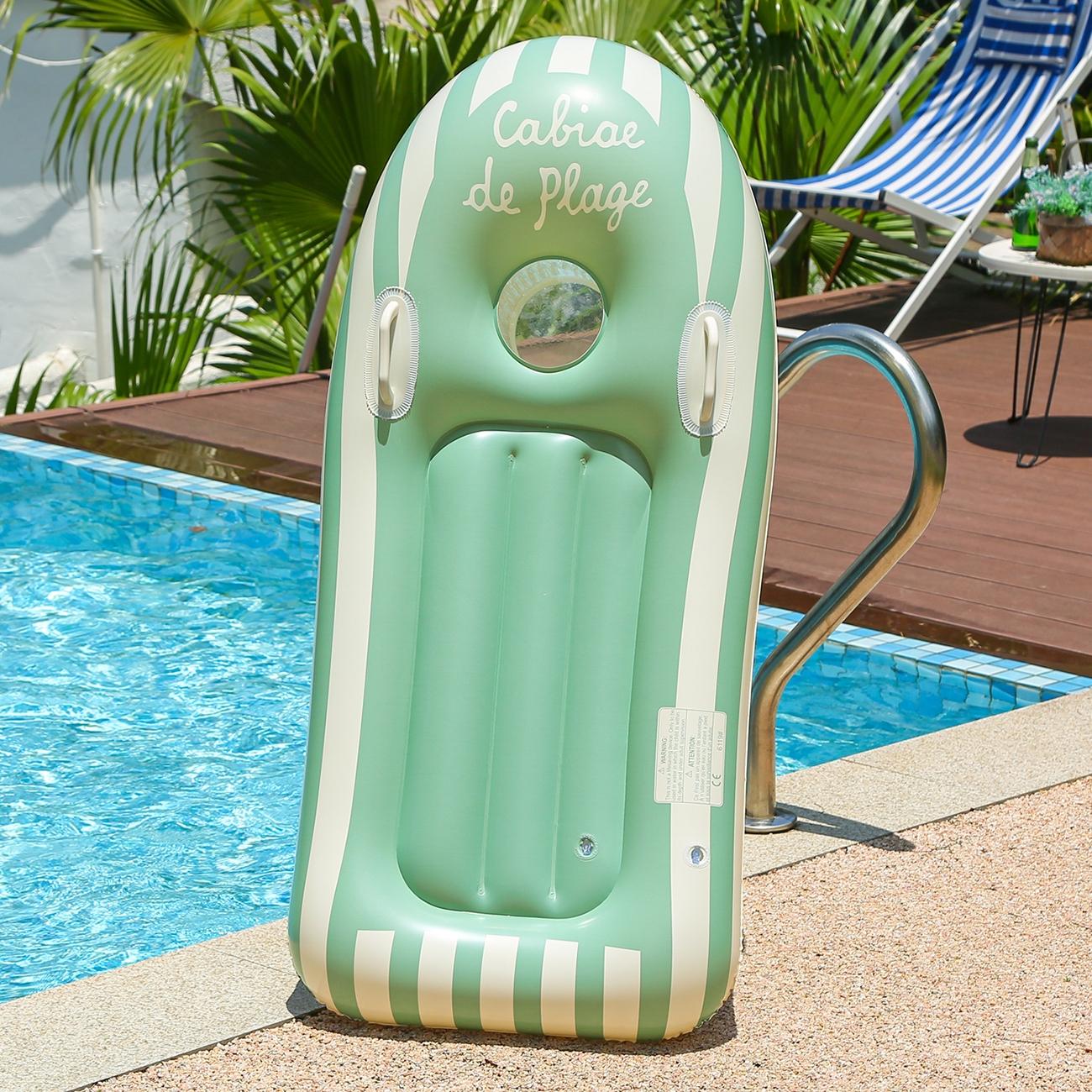 Inflatable Surfboard with Handle, Summer Swimming Board, Ideal for Water Slides, Pools, and Beaches, Perfect for Fun and Relaxation