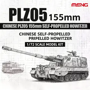 Meng 72-014 1/72 Scale Chinese Plz05 155mm Self-Propelled Howitzer Military Model Kit, Detailed Assembly Toy for Collectors