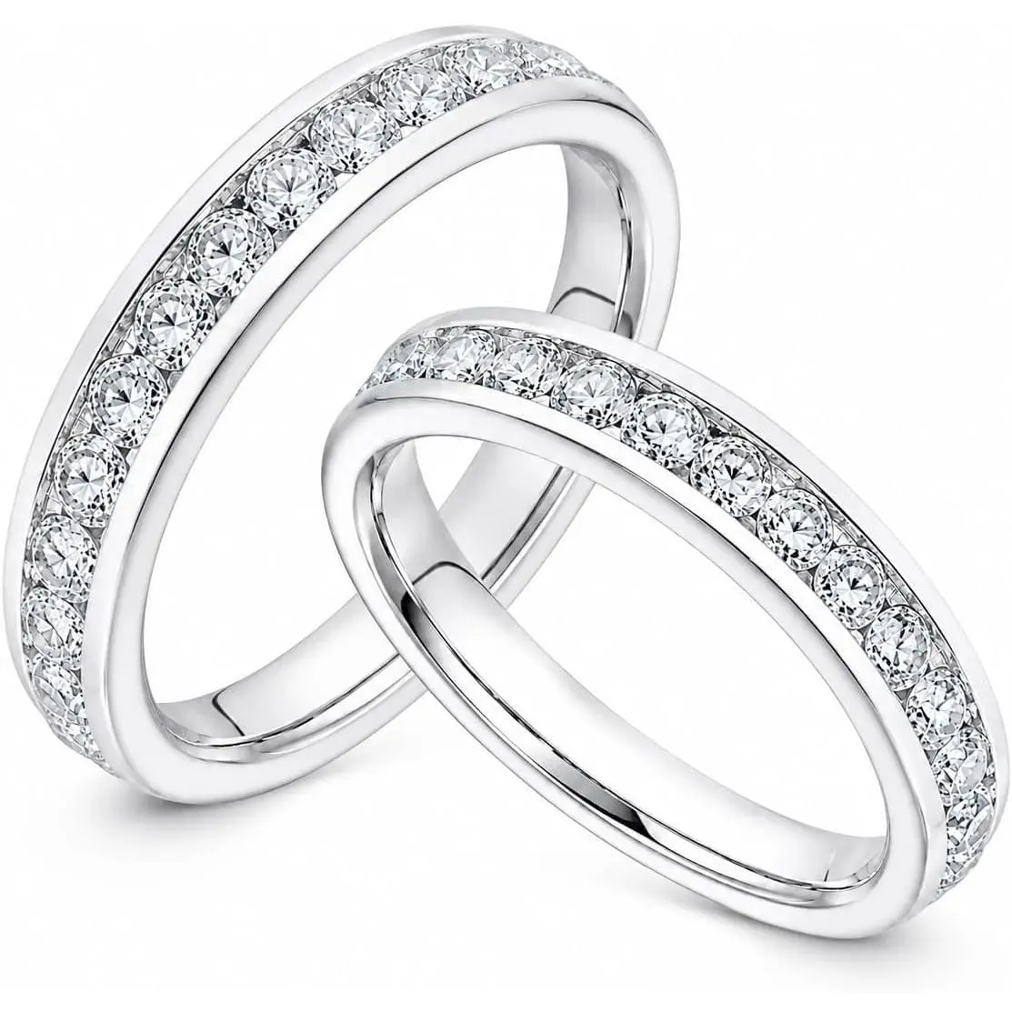 14K Gold Plated Stacked Rings, 2-Pack Compatible with Oura Ring Gen 5/4/3