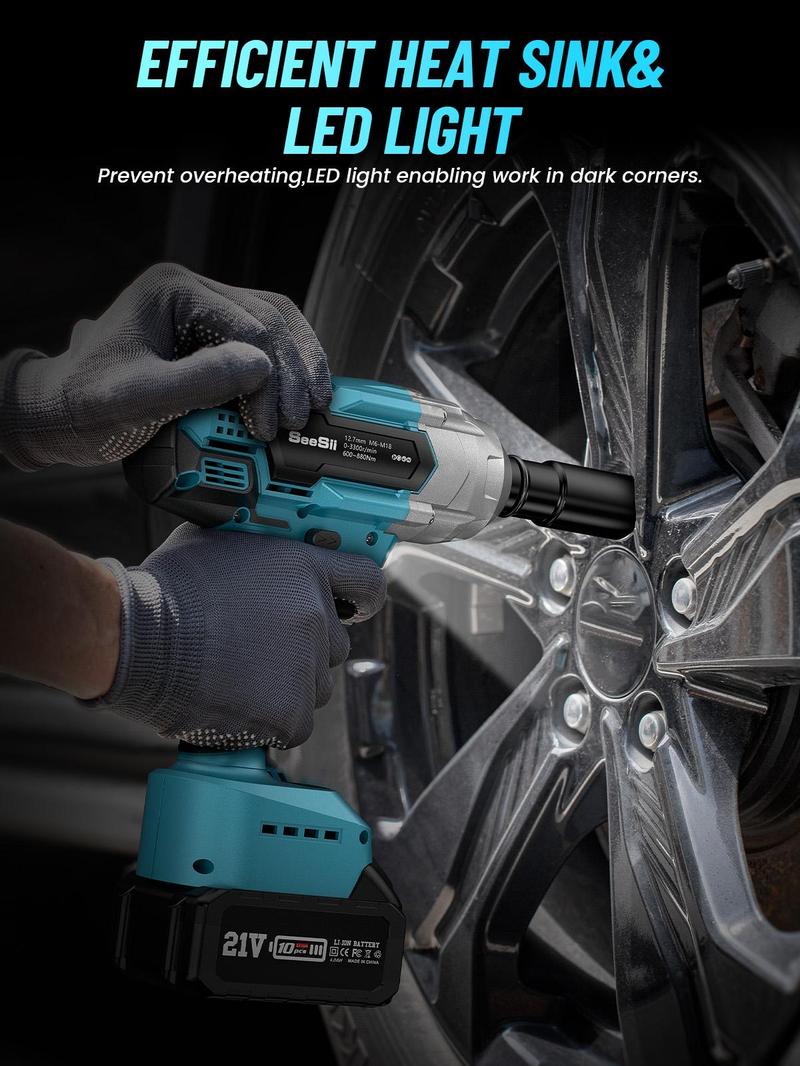 Seesii 3 in 1 Cordless Impact Wrench 1/2'',3300RPM,Brushless Impact Driver w/ 2x 4.0Ah Batteries,6 Sockets,Drills,6 Screws,Power Tool Heavy Duty, Black Friday Deals Seesii 3 in 1 Cordless Impact Wrench 1/2'',3300RPM,Brushless Impact Driver w/ 2x 4.0Ah Batteries,6 Sockets,Drills,6 Screws,Power Tool Heavy Duty, Black Friday Deals