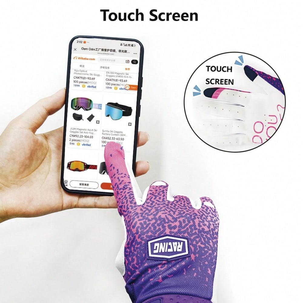 1 pair of 2026 new bicycle gloves, available in blue and purple, suitable for both men and women riding mountain bikes, all terrain vehicles (ATV), BMX bikes, off-road motorcycles, mountain biking, cycling, off-road motorcycles