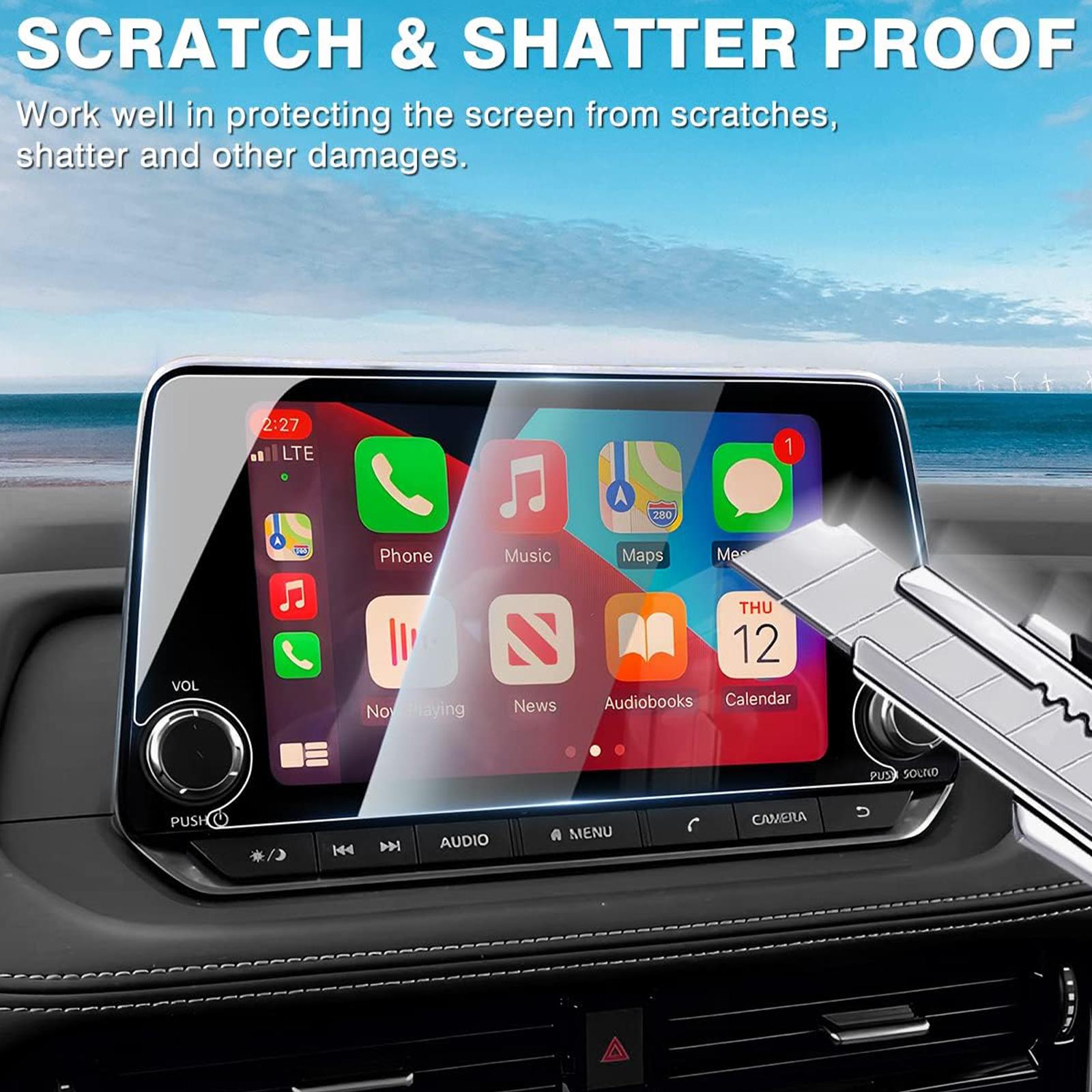 Canvcle 2 Pack Rogue Screen Protector for 2021-2025 Nissan Rogue S SV /2019-2025 Altima /2020-2025 Sentra, 8-Inch Touchscreen Tempered Glass for Rogue Accessories Anti Glare Anti Scratch