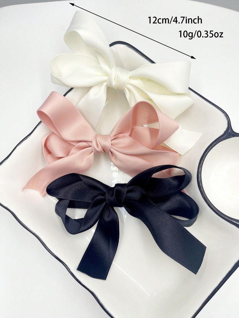 3pcs-Sweet-Chic-Bowknot-Hair-Clips-In-Beige-Pink-And-Black-Cute-Fabric-Hair-Accessories-For-Women-Girls-Perfect-For-Casual-Attire-Or-Vacation-Claw-Clips-Hair-Claws-Hair-Barrettes-School-Stuff