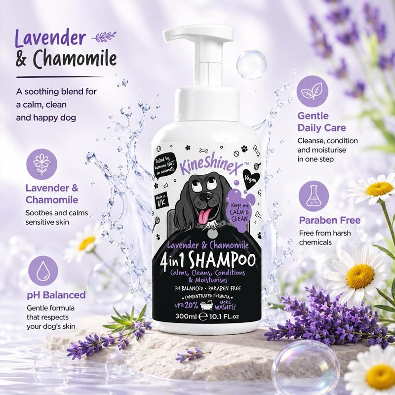 Kineshinex Pet Dog Cat Whitening Shampoo, Gentle Cleansing Formula, Safe for Dogs & Cats, Ideal for Daily Bath Time, Easy to Use