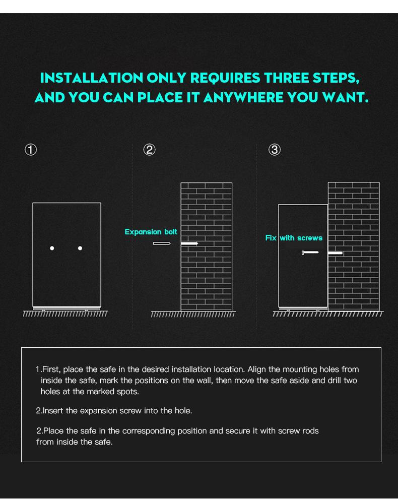Electronic password Security Box， college dorm saferroomhome ，safe,storage,box office savings, anti-theft safes Mechanical safe box for money key lockbox safebox ——No batteries were provided