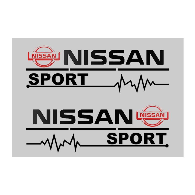 2 Piece Car Door Handle Decal Tire Rearview Mirror Sticker, Fits Nissan Nismo Almera Tiida Juke Teana Qashqai 350z 370z Gtr