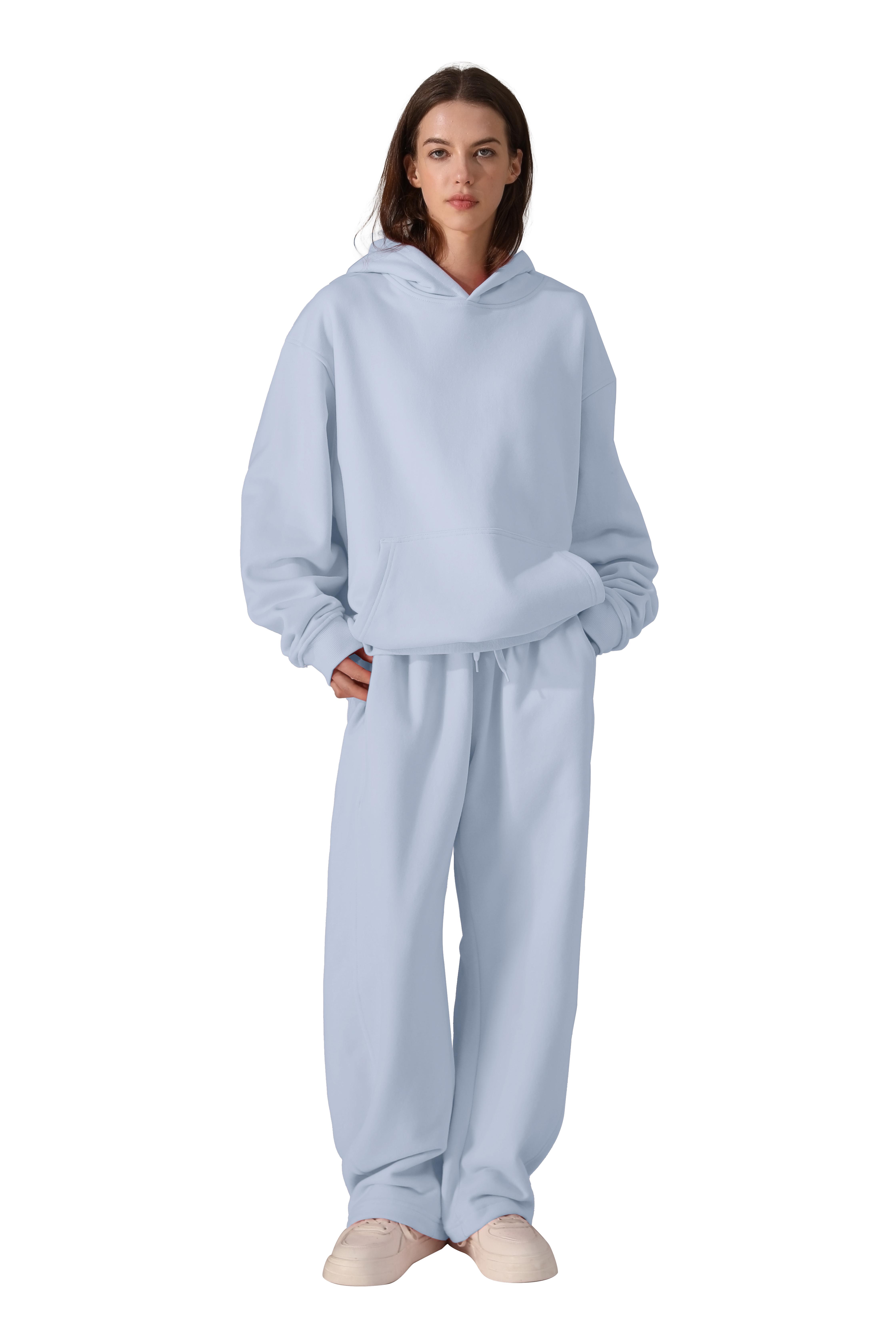 FAIABLE Unisex Oversized Long Sleeve Hoodie with Pockets - Essential Sweatshirt in Washed Smith Plush for Ultimate Comfort and Style - Available in Soothing Colors with Durable Fabric for Everyday Wear