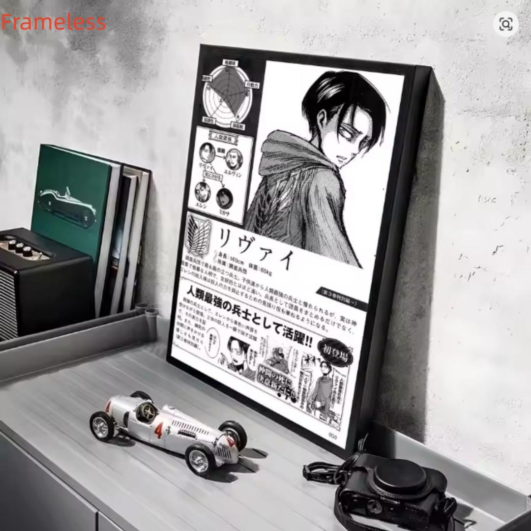 1pc Frameless Classic Anime A_Attack on T_TitanS Poster Decorative Unframed Wall Art Stickers Mural Photo Print for Home Living Room Hallway Decor (25 Styles Available)