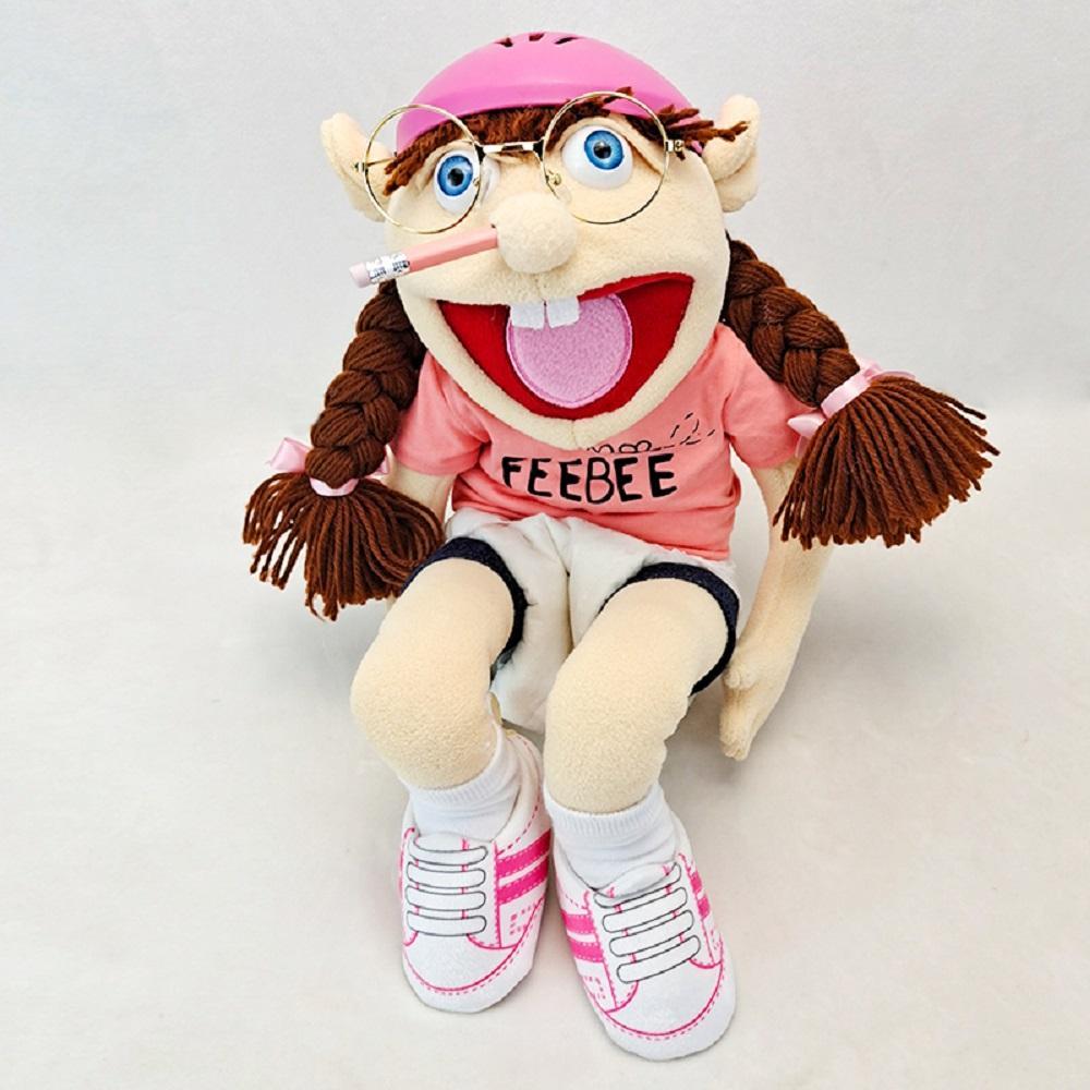 100% Brand New 30cm Jeffy Hand Puppet - Soft Adorable Stuffed Stuffedtoy, Sml Jeffy Family Figure, Zombie Boy Character, Feebee Doll for Classic & Novelty Toys Collection