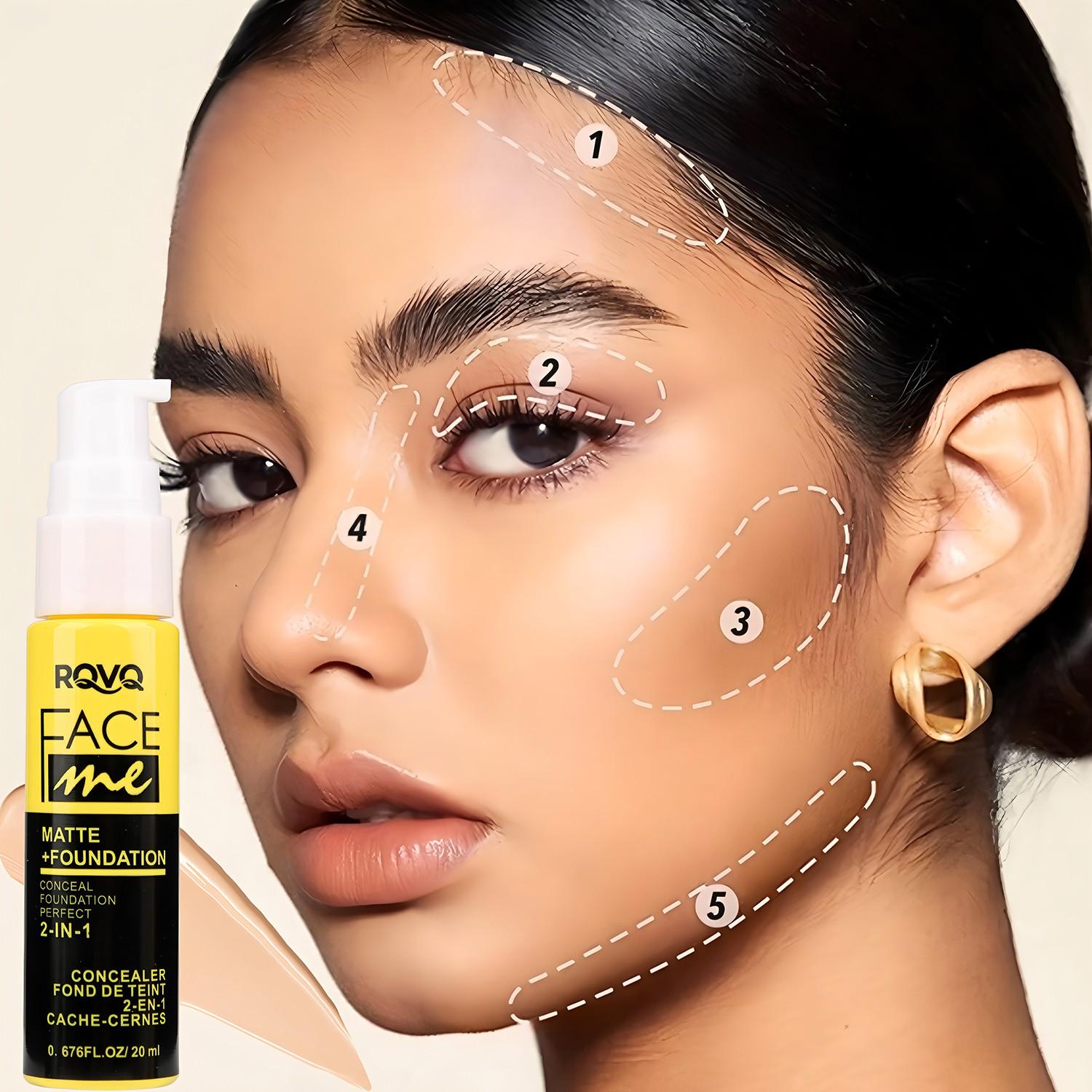 2-In-1 Concealer and Bb Cream, Moisturizing, Long-Lasting, Matte Finish, Suitable for All Skin Types, Ideal Gift for Women