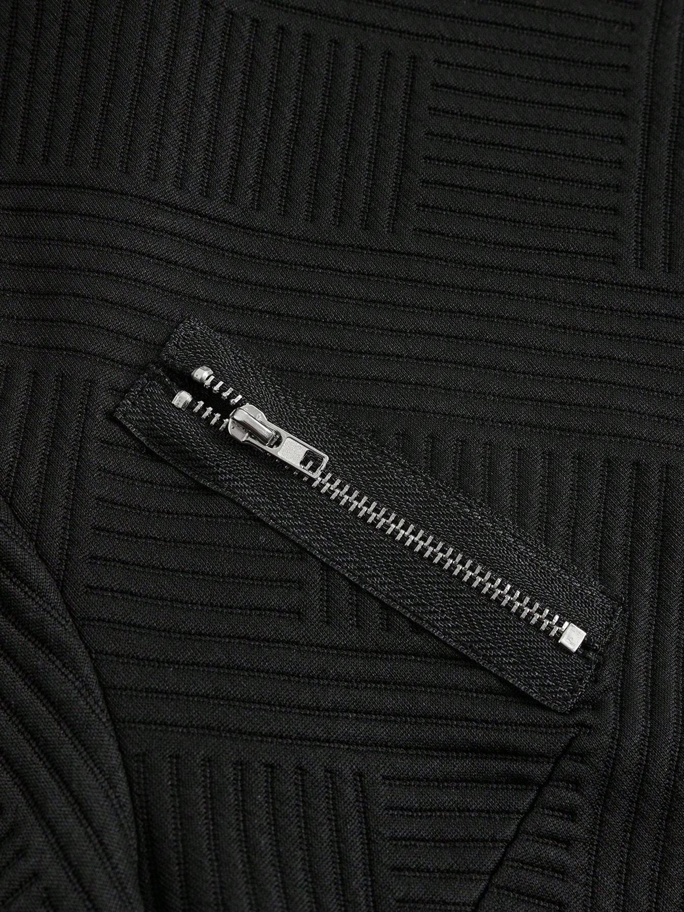 Women's Textured Fabric Collar Zipper Casual Jacket Stylish Ladies Outerwear for Daily Wear, Comfortable and Trendy Design, Casual Fashionable Outerwear