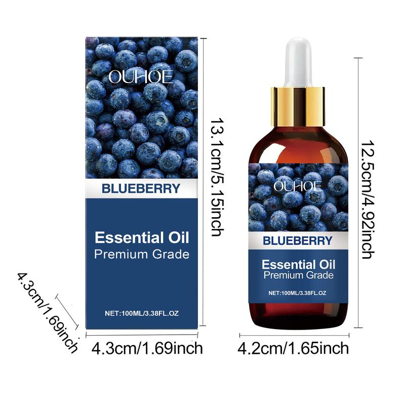 Ouhoe Blueberry Soothing Essential Oil, Moisturizing Hair Care, Full Body Skin Care, Nail Care, Multi-Functional Essential Oil