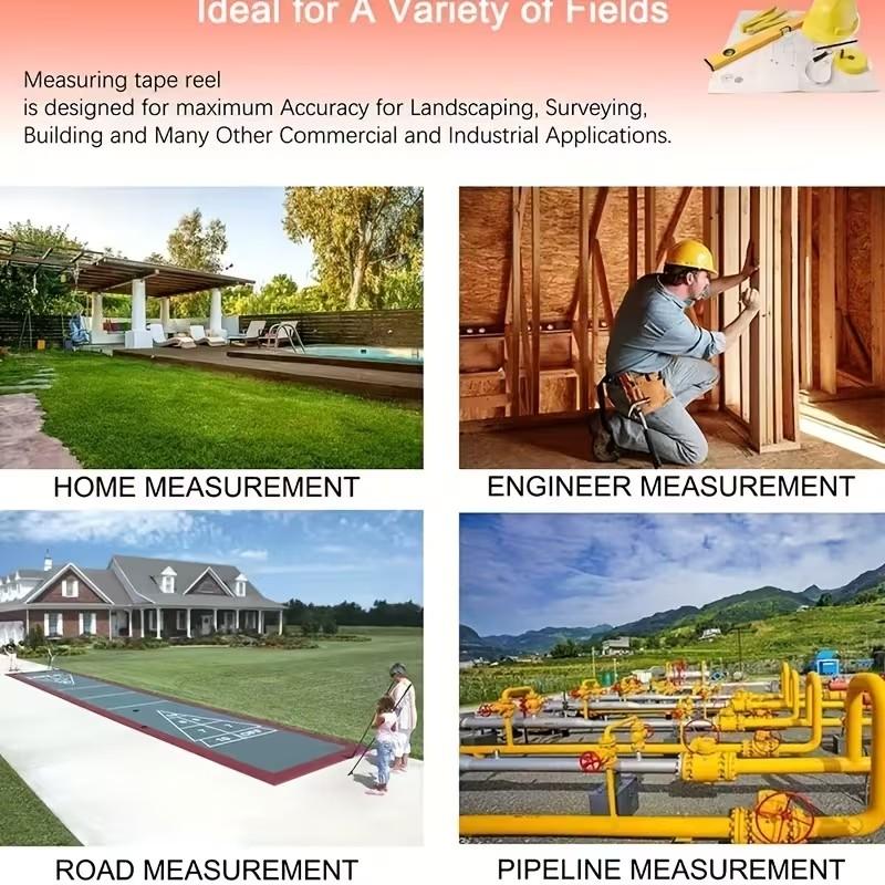 Retractable Tape Measure, Manual Retractable Tape Measure, 1968 Inches, Ideal for Construction and Carpentry Tools, Precision Measuring Tool