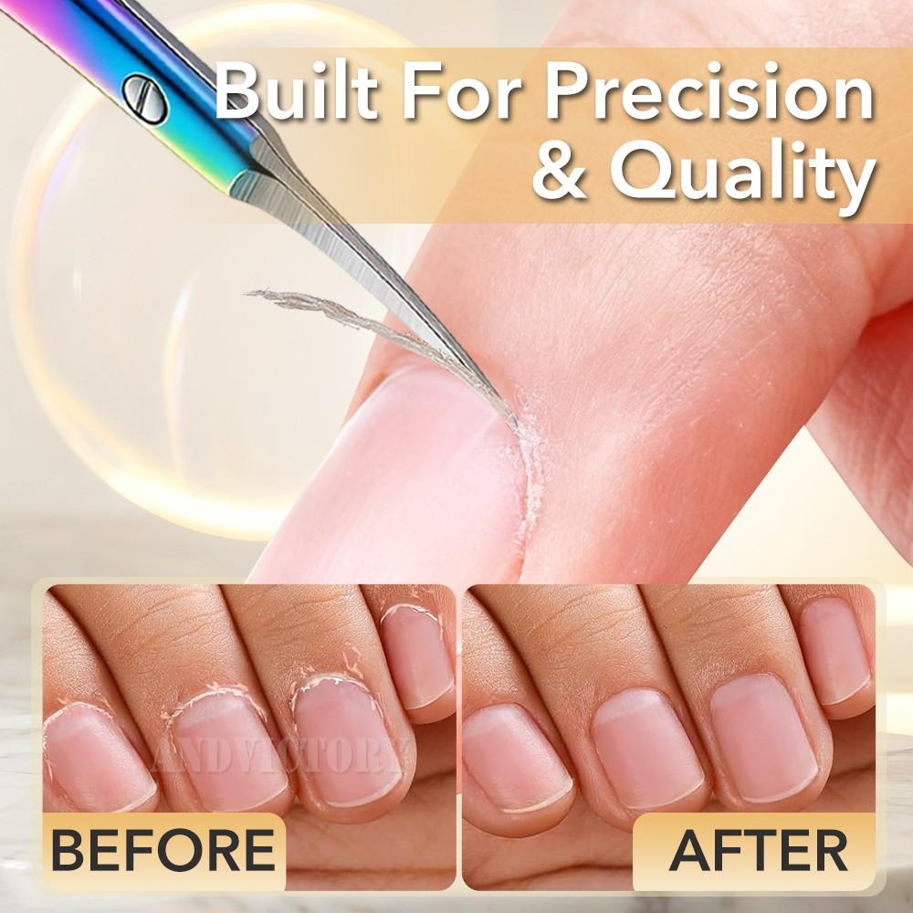 Russian Style Nail Clipper with Exfoliating Function, Curved Head Design, Professional Stainless Steel, Ideal for Nail Care and Art Tools