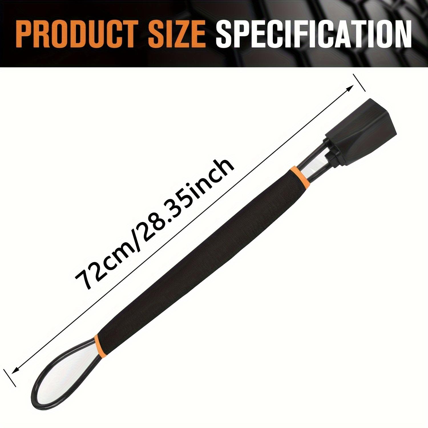 Car Steering Wheel Lock with Safety Buckle, Portable Easy Install Vehicle Security Accessory, Robust Anti-Theft Device for Most Models (includes 3 Keys)