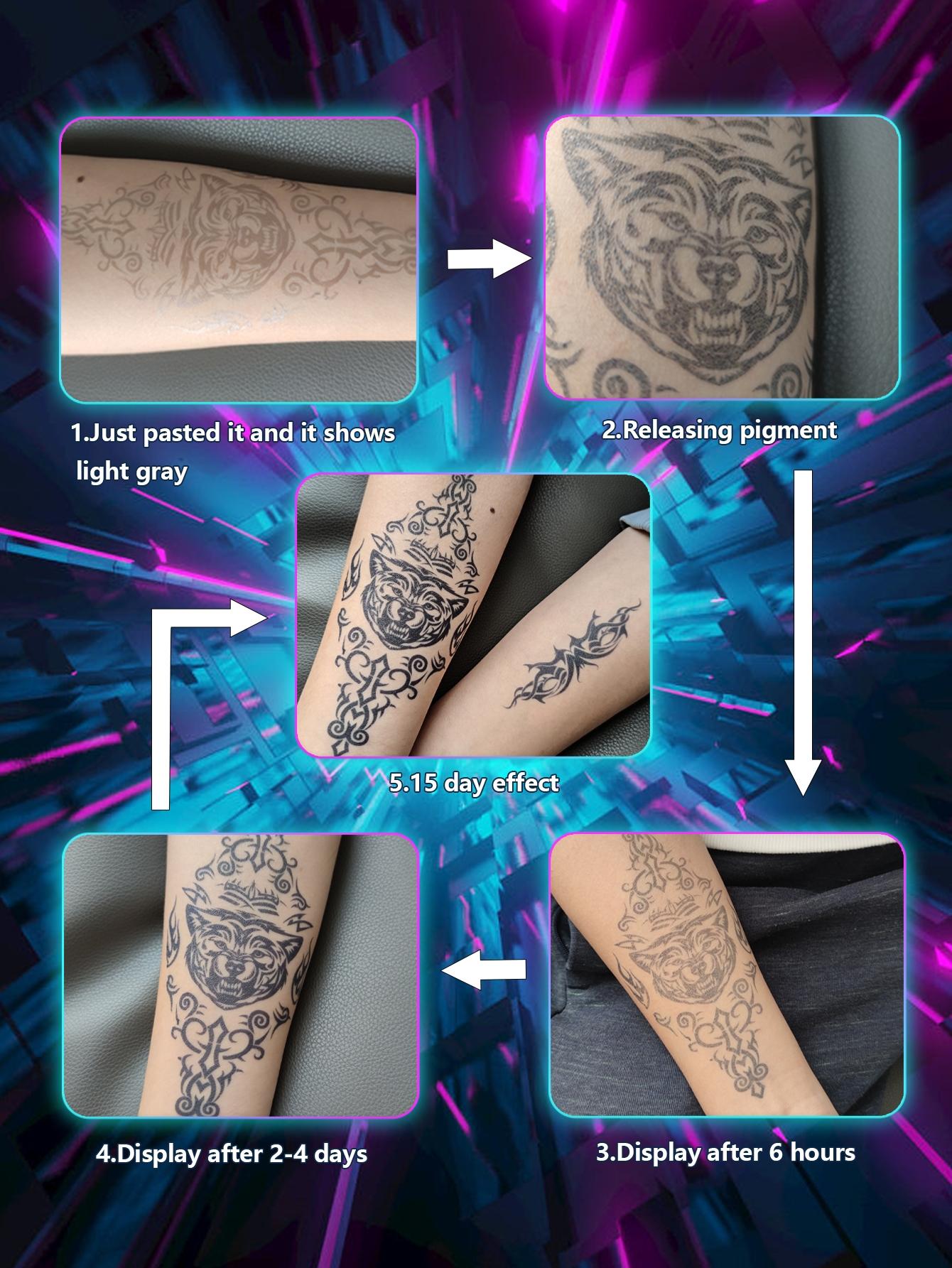 Juice Ink Lasting Lotus Carp Auspicious Pattern Waterproof Temporary Tattoo Sticker Fake Tatoo Body Art Semi Permanent Tatto For Men Women Collarbone Shoulder Wrist Juice Ink Lasting Lotus Carp Auspicious Pattern Waterproof Temporary Tattoo Sticker Fake Tatoo Body Art Semi Permanent Tatto For Men Women Collarbone Shoulder Wrist