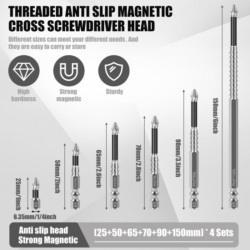 Impact-resistant and non-slip drill bits,k5 Impact Driver Bit Set,High magnetic screwdriver bits,lmpact Driver Bit Set
