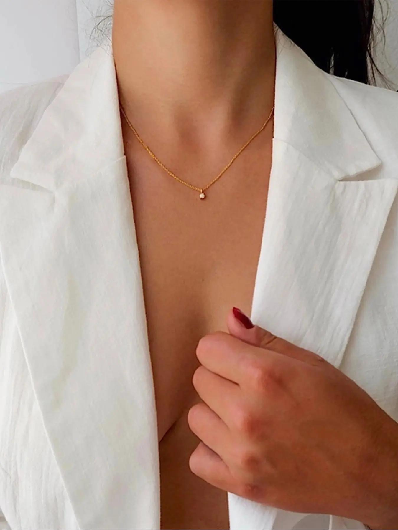 S925 Sterling Silver Fashion Flower Design Artificial Zircon Decor Necklace, Elegant Jewelry for Women for Party, Daily Decor, Trendy All-match & Exquisite Jewelry for Birthday Gift, Cubic Zirconia Pendant