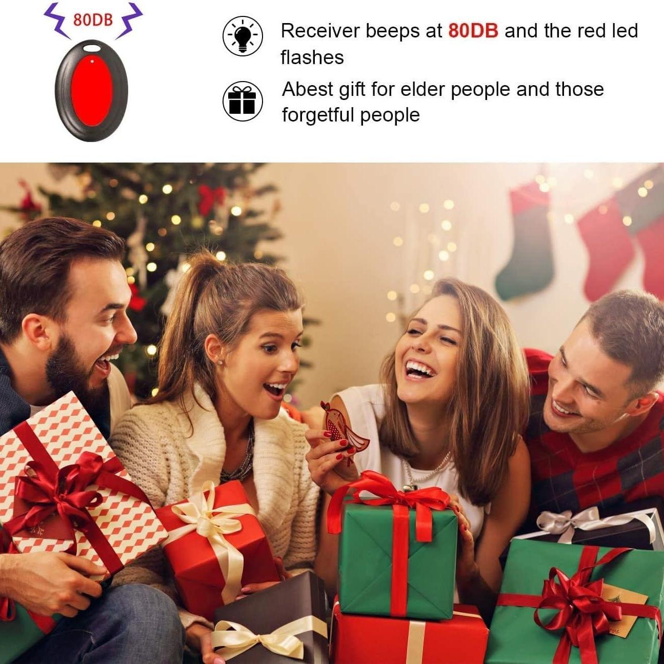 Key Find Tool, Wireless Remote Key Find Locator, RF Item Locator Tags with 131ft Working Range, Smart GPS Tracker for Wallet Key Phone