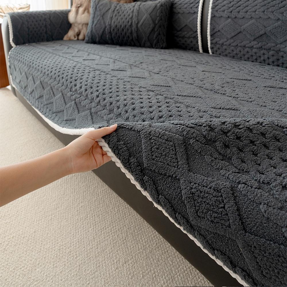 Non-Slip Sofa Couch Covers, Cushion Cover, Dustproof Seat Pad, Ideal for Living Room Decor, Hotel and Dormitory Room Decoration, Durable and Practical