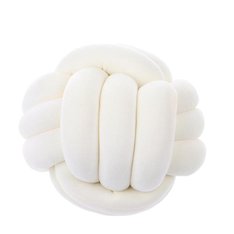 Knot Pillow Ball, 1 Count Geometric Design Throw Pillow, Handmade Crochet Cushion, Christmas Decor Soft Comfortable Supportive Pillow for Home Sofa Bed Decor, Boyfriend Gift, Christmas Gifts, Christmas Decorations, Soft Touch Cushion