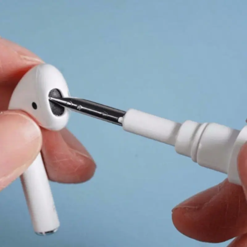 3-In-1 Earbud Cleaning Brush, Multi-Function Wireless Earbud Cleaner, Ideal for AirPods, Charging Case, Phone Ports, Keyboard Dust Removal