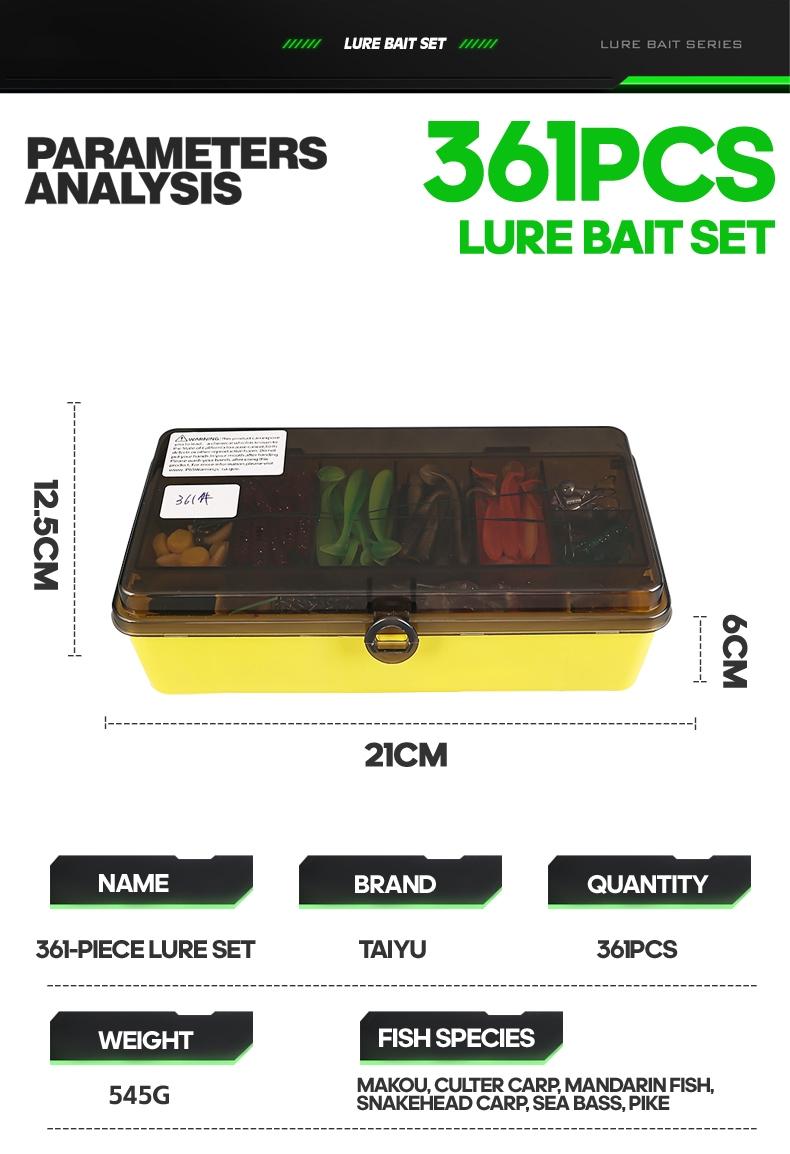 18/43/165/361/604pcs Fishing Lures Kit Soft Lure And Hard Baits Set Metal Jig Sea Fishing Accessories  Artificial Wobblers Fishing Gear Set