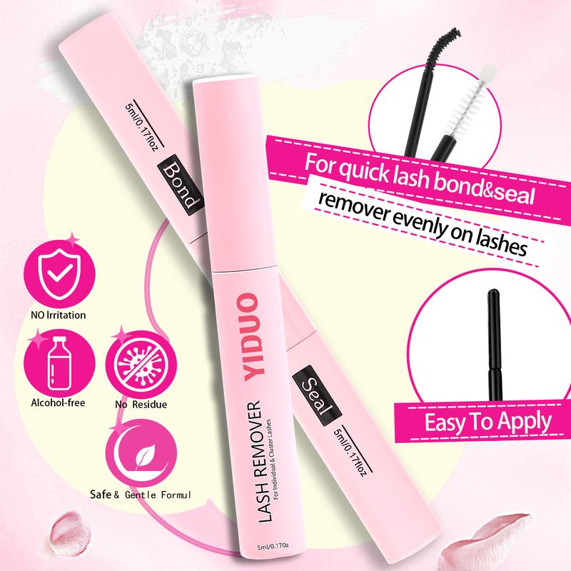 6 Styles Lash Clusters Kit Makeup Bag Kit 1868pcs Large Capacity Eyelash Extensions Volume/Mega/Full/Spikes/Bottom Lashes Clusters Kit Bulk Packs 5-20mm D Curl Wispy Individual Lash Clusters Kit with Bond&Seal DIY at Home Easily gifts DIY Eyelashes Kit