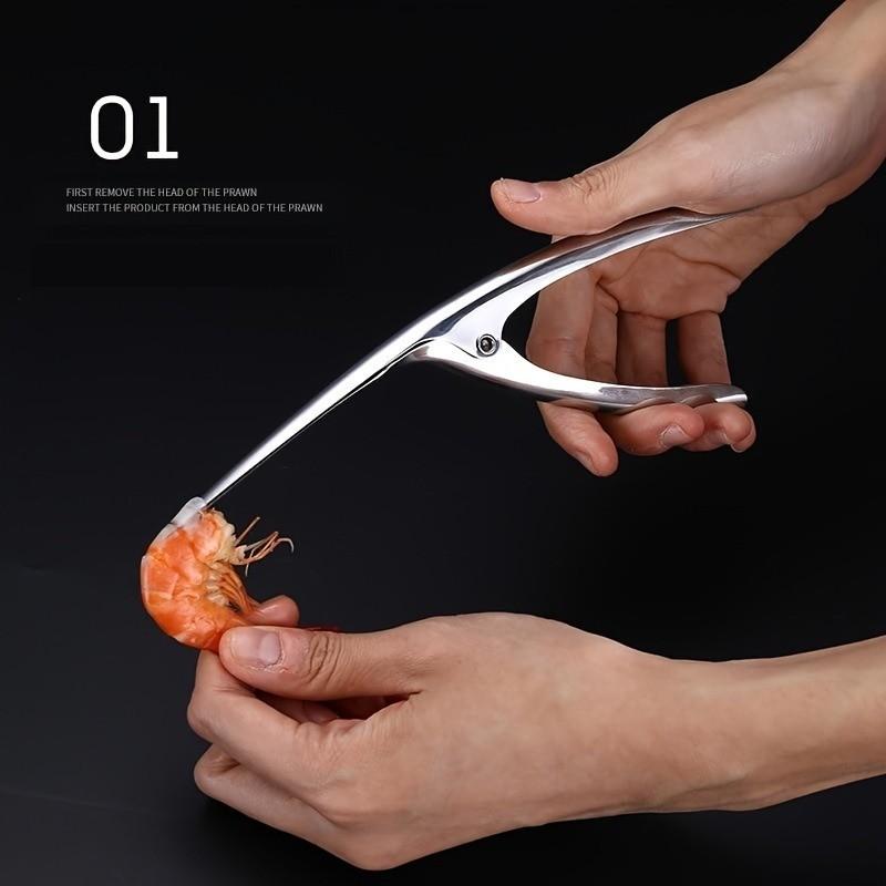 Stainless Steel Shrimp Peeler Multifunctional Shrimp Deveining Tool Shrimp Cleaner ShrimpThread Knife Shell Peeler Kitchen Tool